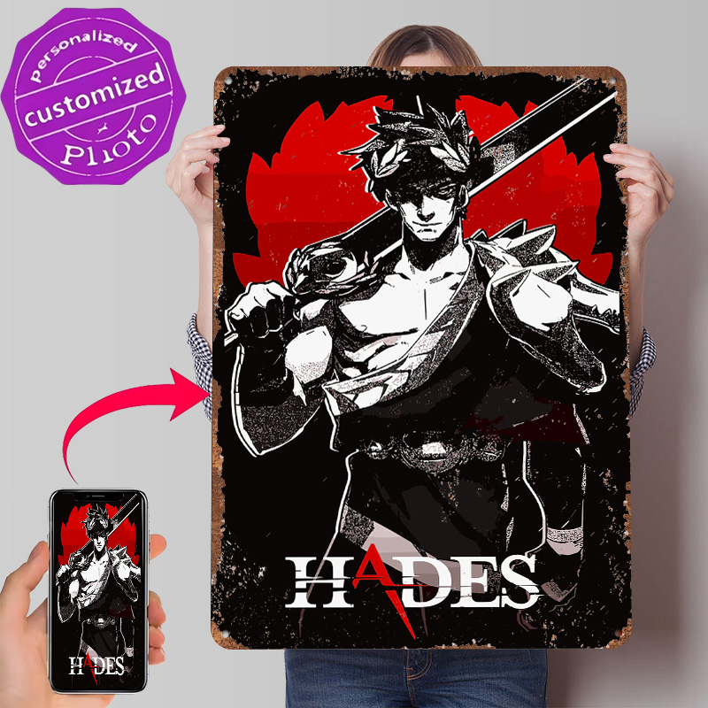 Gaming Accessories Europe - Poster Logam Game Hades, Seni Dinding