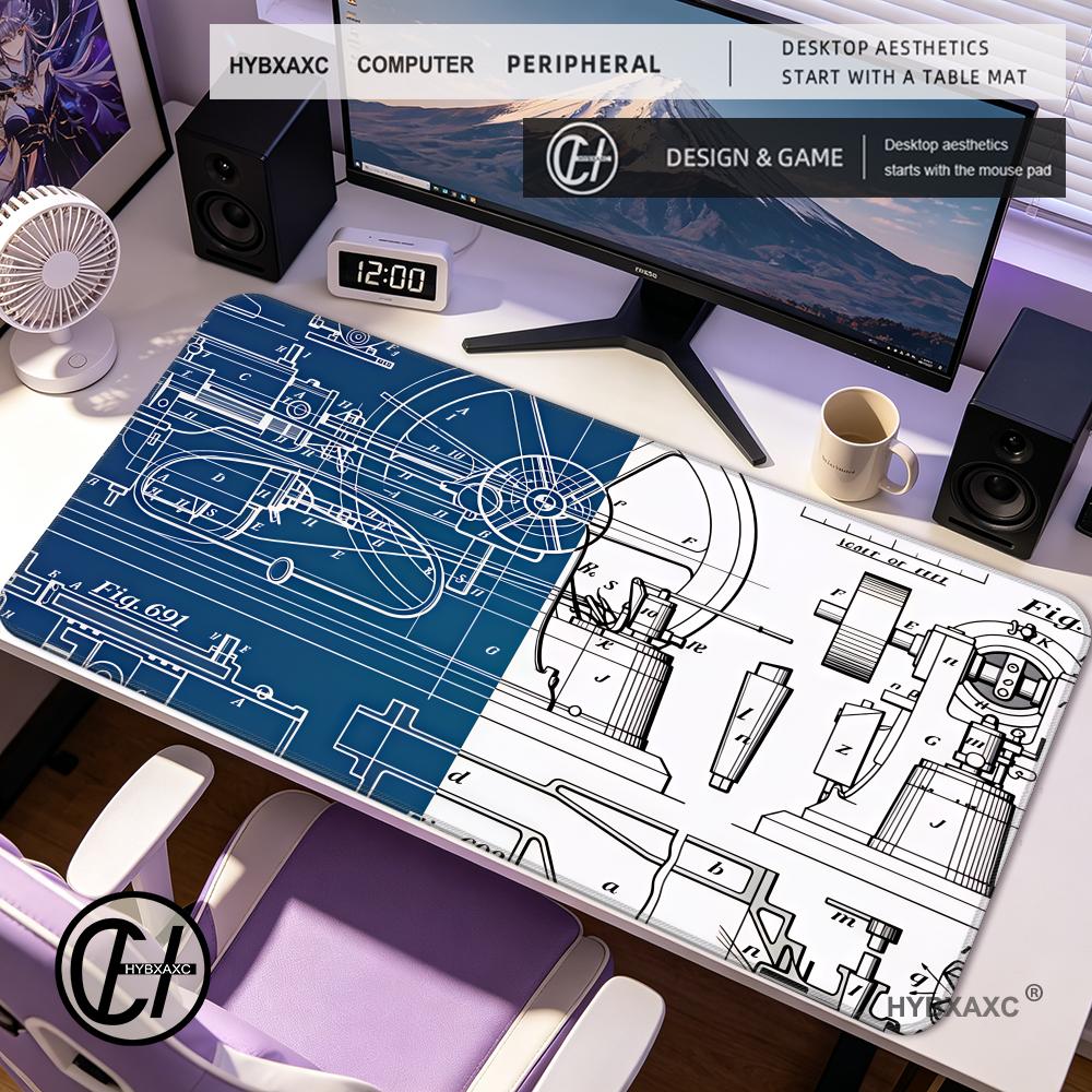 Gaming Accessories Drawing - HYBXAXC Mouse Pad Aksesori Gaming Gambar