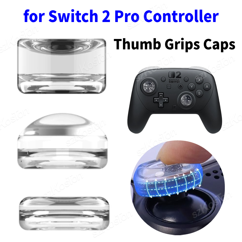 Gaming Accessories Nintendo Switch - Tutup Pegangan Jempol Bening untuk Pengontrol