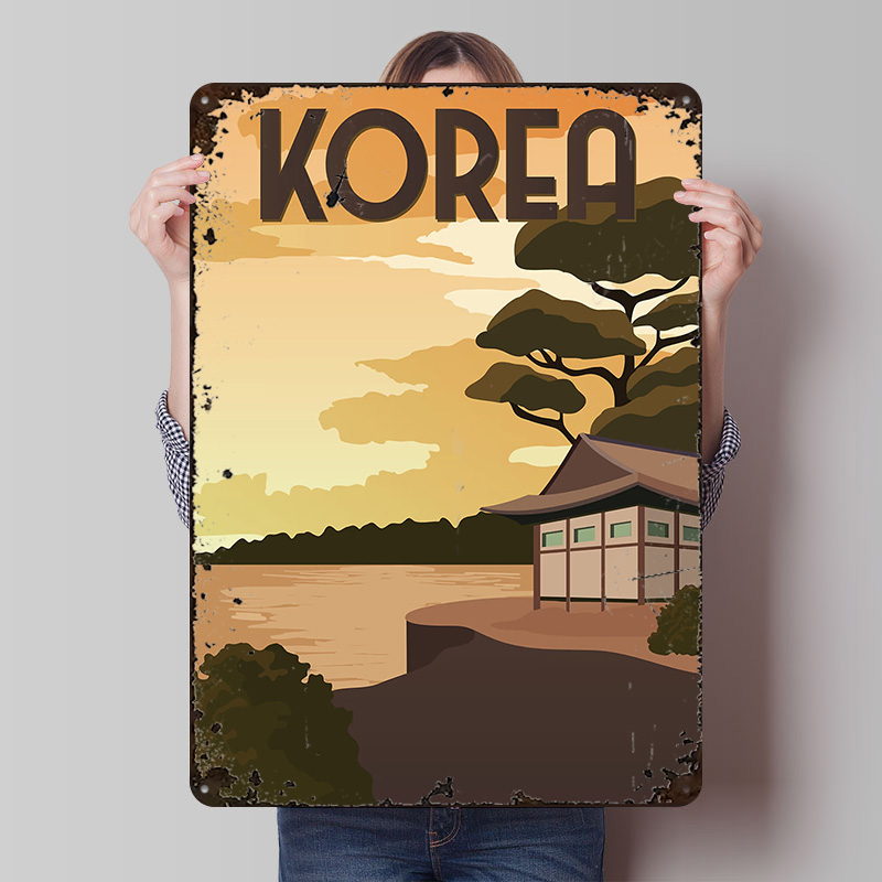 Gaming Accessories Korea - Poster Cetak Perjalanan Korea Seni Dinding
