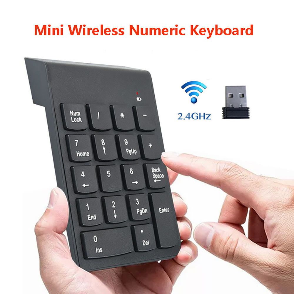 Keyboard Numpad Separate - Keyboard Numerik Nirkabel Mini 2.4GHz Numpad