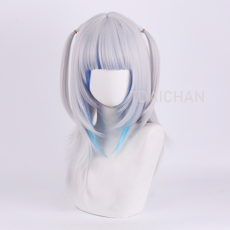 Wig Cosplay Gawr Gura 2025, Ra - Gaming Accessories Korea ulasan dan harga