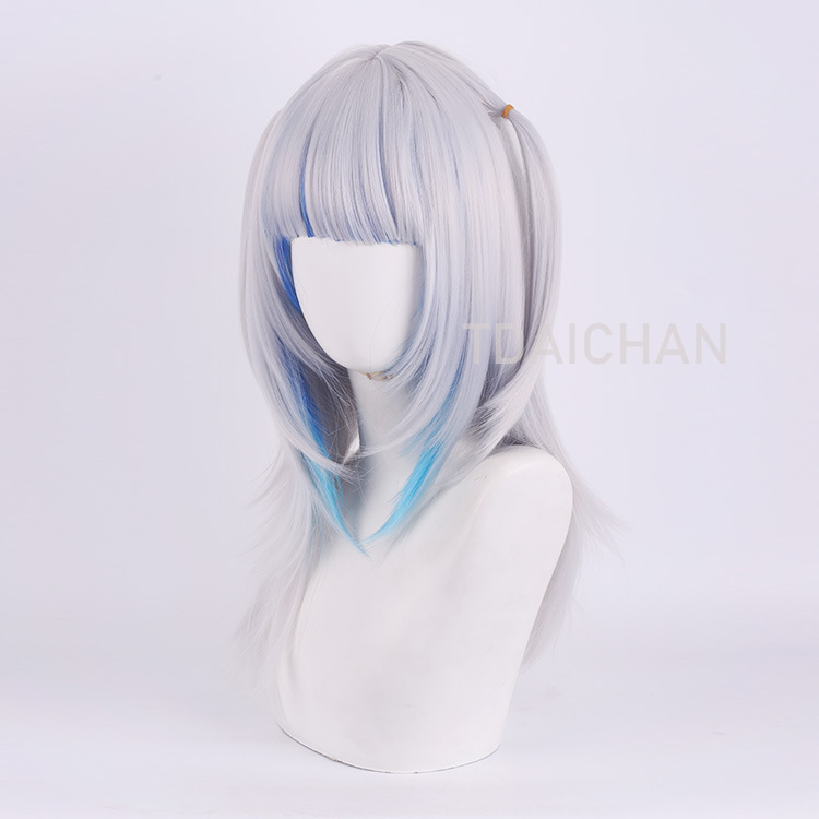 Wig Cosplay Gawr Gura 2025, Ra - Gaming Accessories Korea ulasan dan harga