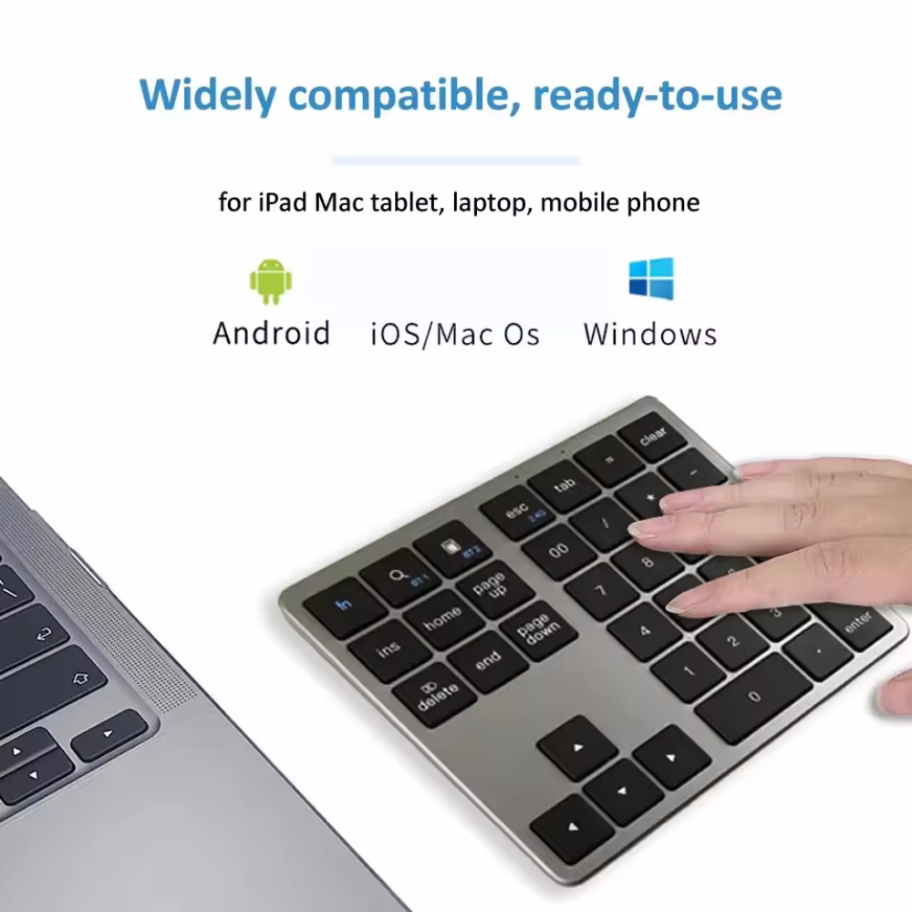 Keypad Numerik Nirkabel + Blue - Keyboard Numpad Separate ulasan dan harga