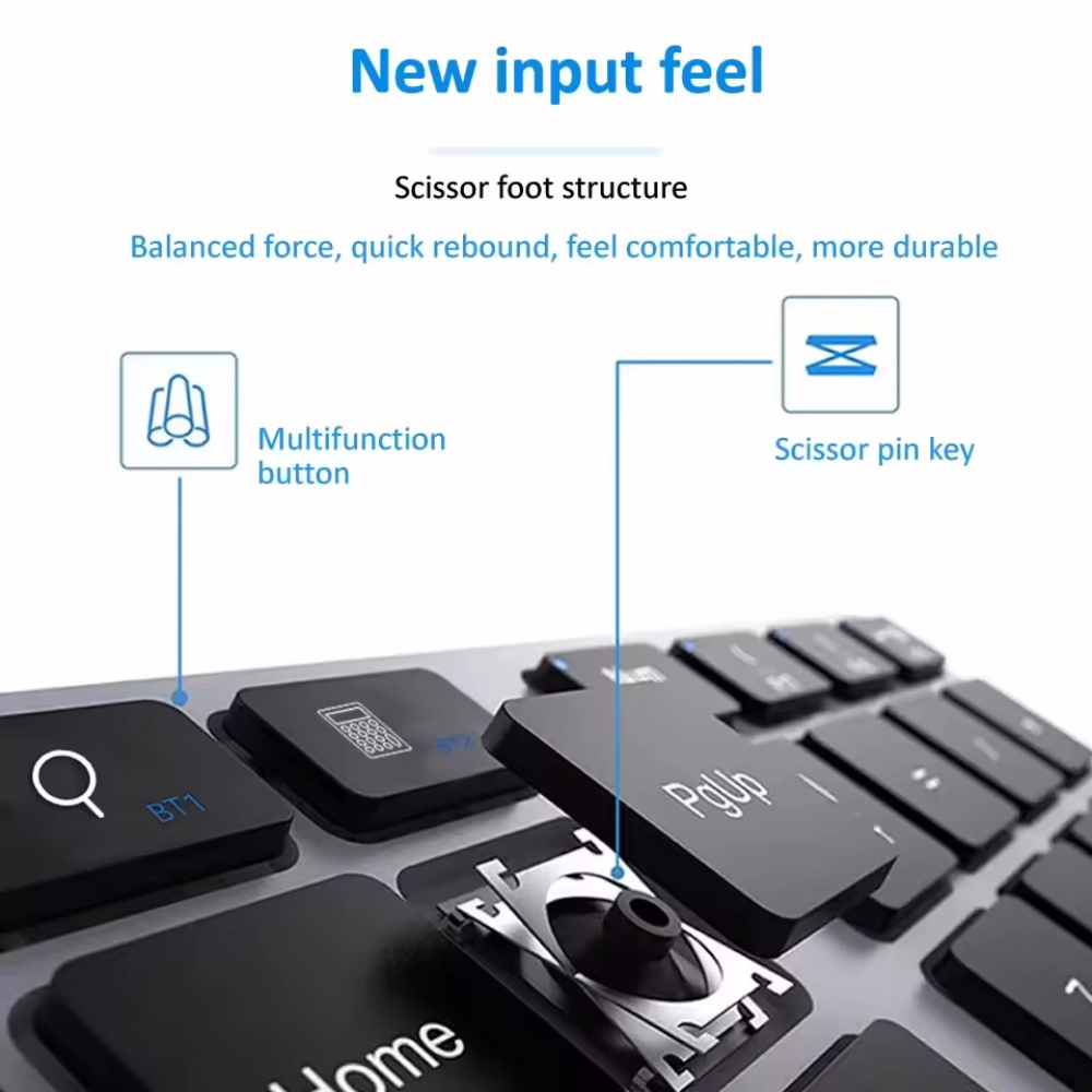 Keypad Numerik Nirkabel + Blue - Keyboard Numpad Separate ulasan dan harga
