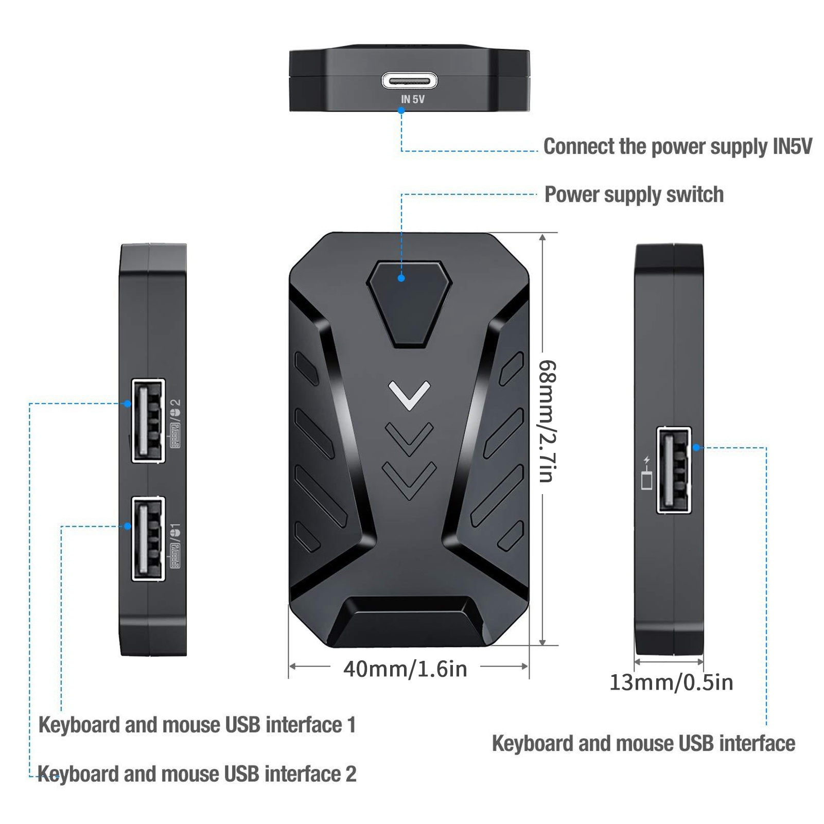 Adaptor Konverter Mouse Keyboa - Xiaomi Gaming Accessories ulasan dan harga