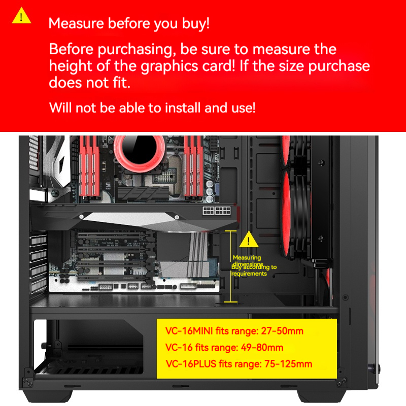 Penyangga Kartu Grafis GPU, Pe - Vertical Gpu Bracket ulasan dan harga