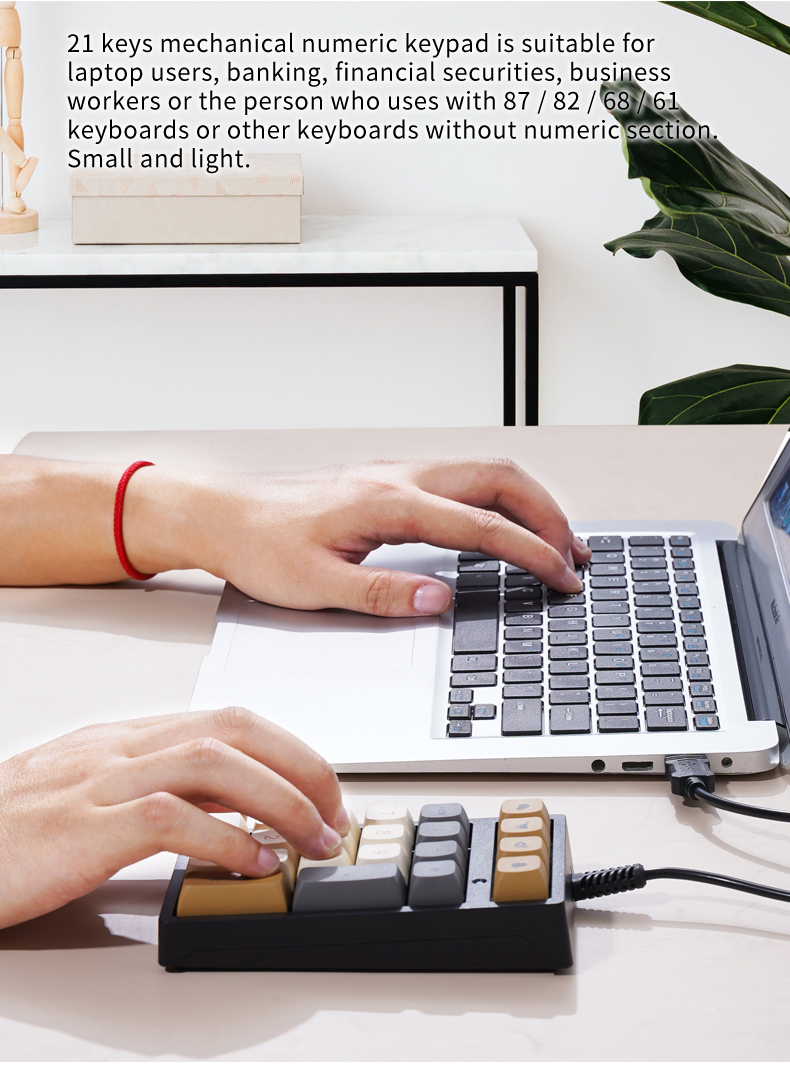 Keypad Mini Berkabel 21 Tombol - Keyboard Numpad Separate ulasan dan harga