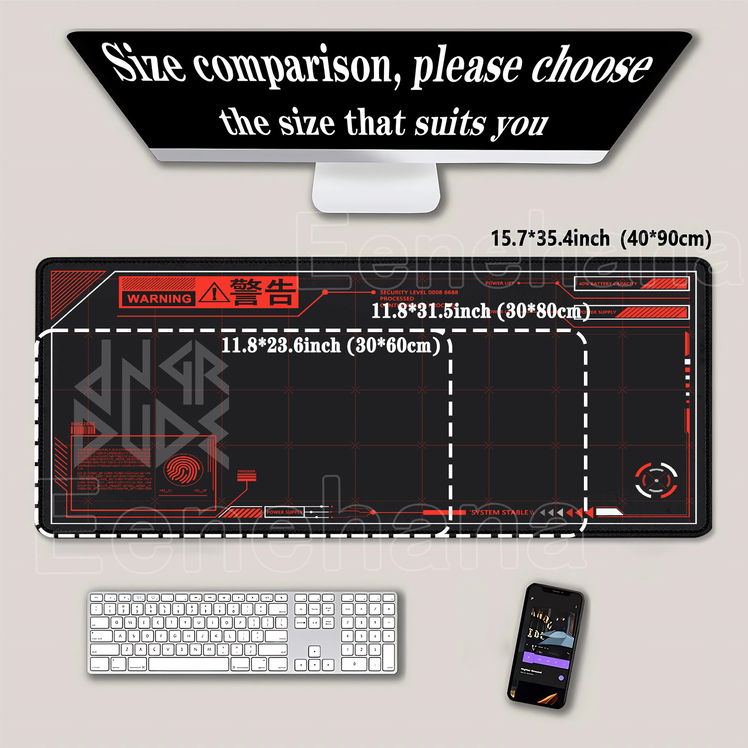 Alas Mouse Besar Cetak HD, Ala - Gaming Accessories Drawing ulasan dan harga