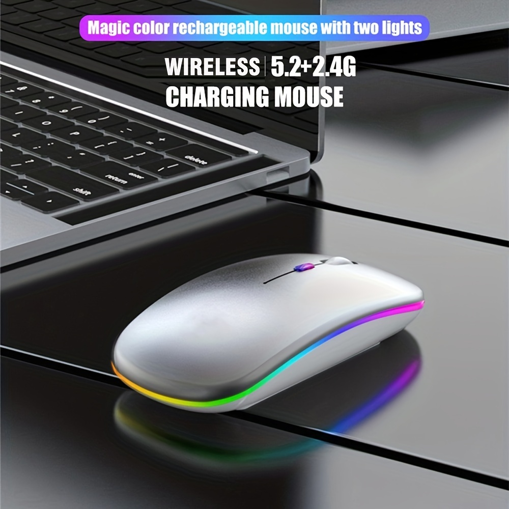 Mouse Nirkabel RGB Isi Ulang U - Gaming Accessories ulasan dan harga