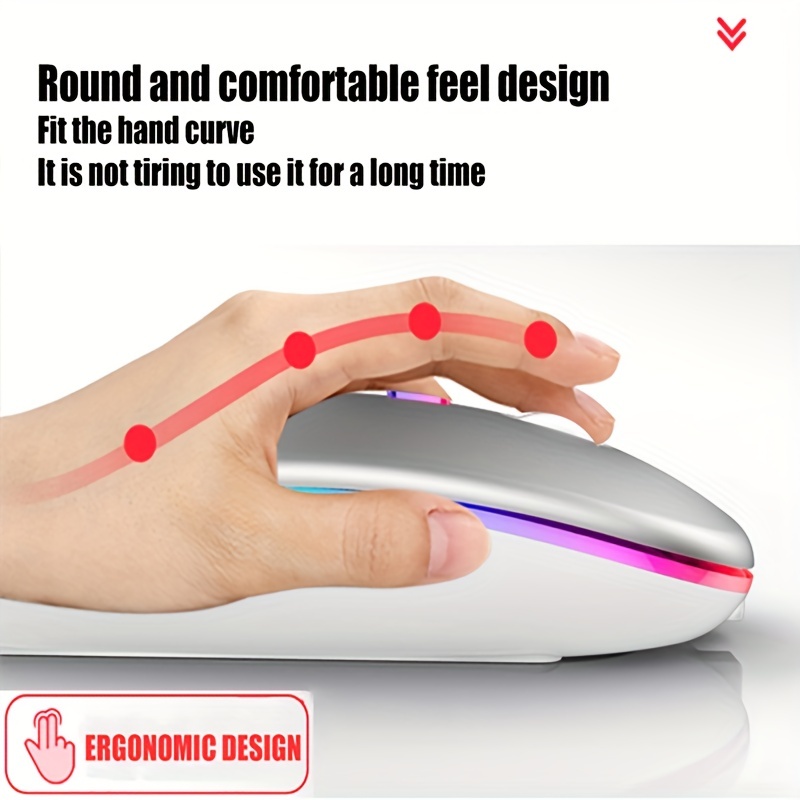 Mouse Nirkabel RGB Isi Ulang U - Gaming Accessories ulasan dan harga