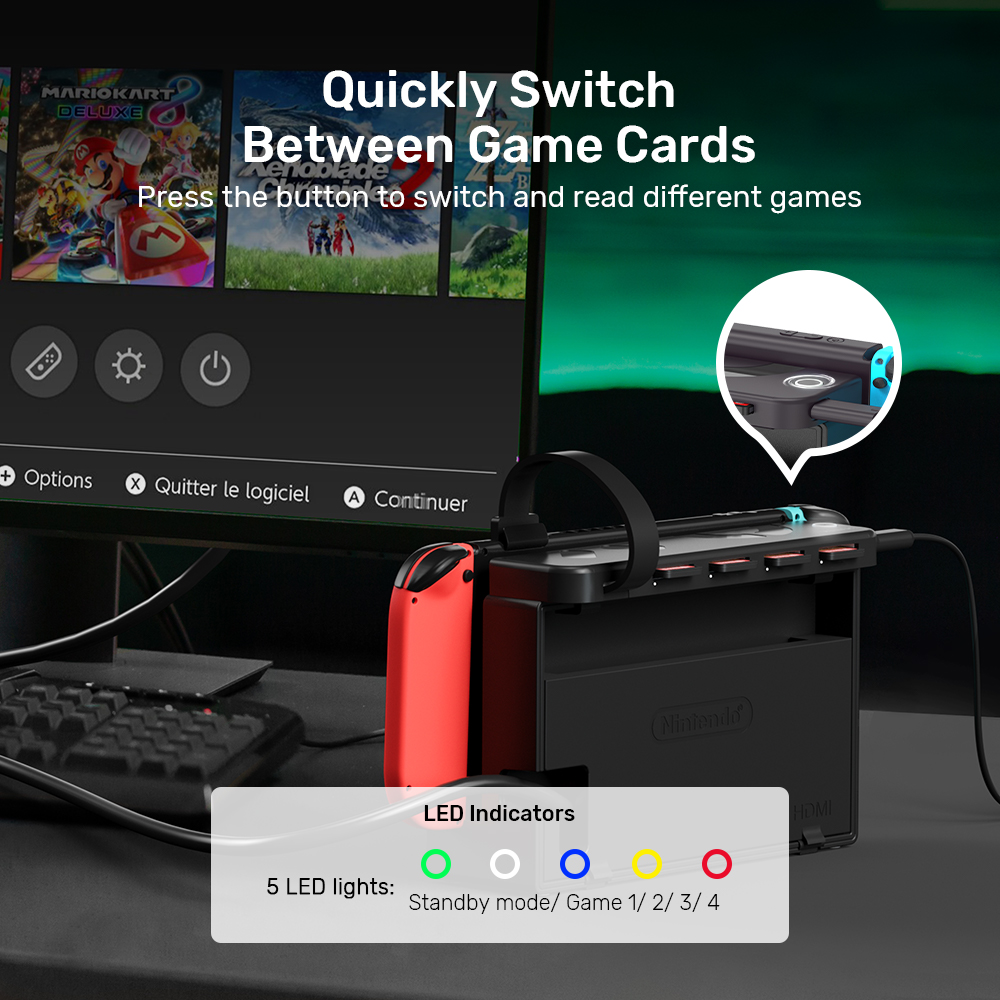 G1002D Pembaca Kartu Game Port - Gaming Accessories Nintendo Switch ulasan dan harga