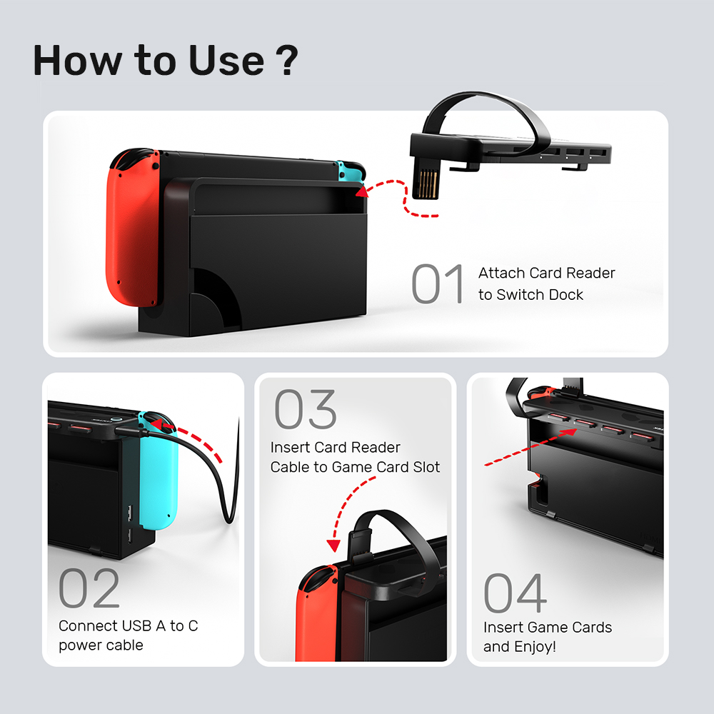 G1002D Pembaca Kartu Game Port - Gaming Accessories Nintendo Switch ulasan dan harga