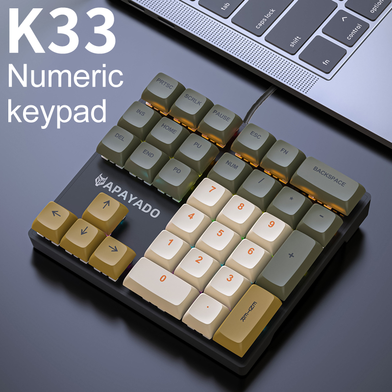 K33 Compact Mechanical Numpad, - Keyboard Numpad Separate ulasan dan harga