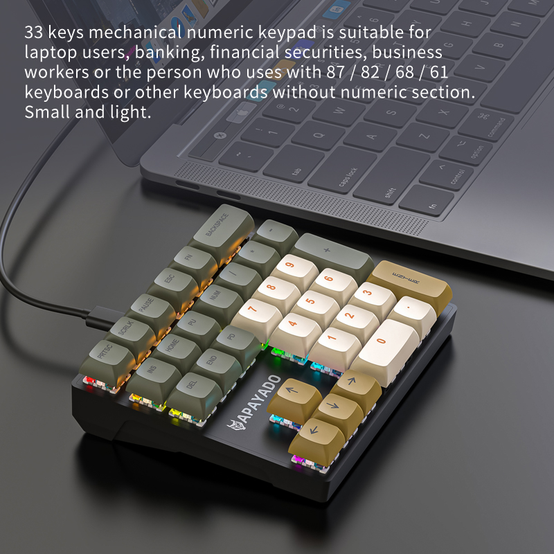 K33 Compact Mechanical Numpad, - Keyboard Numpad Separate ulasan dan harga