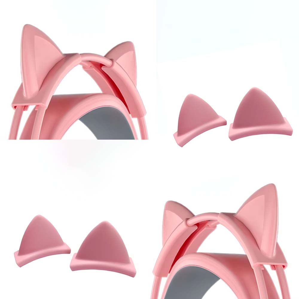 Liontin Telinga Kucing Silikon - Gaming Accessories Pink ulasan dan harga