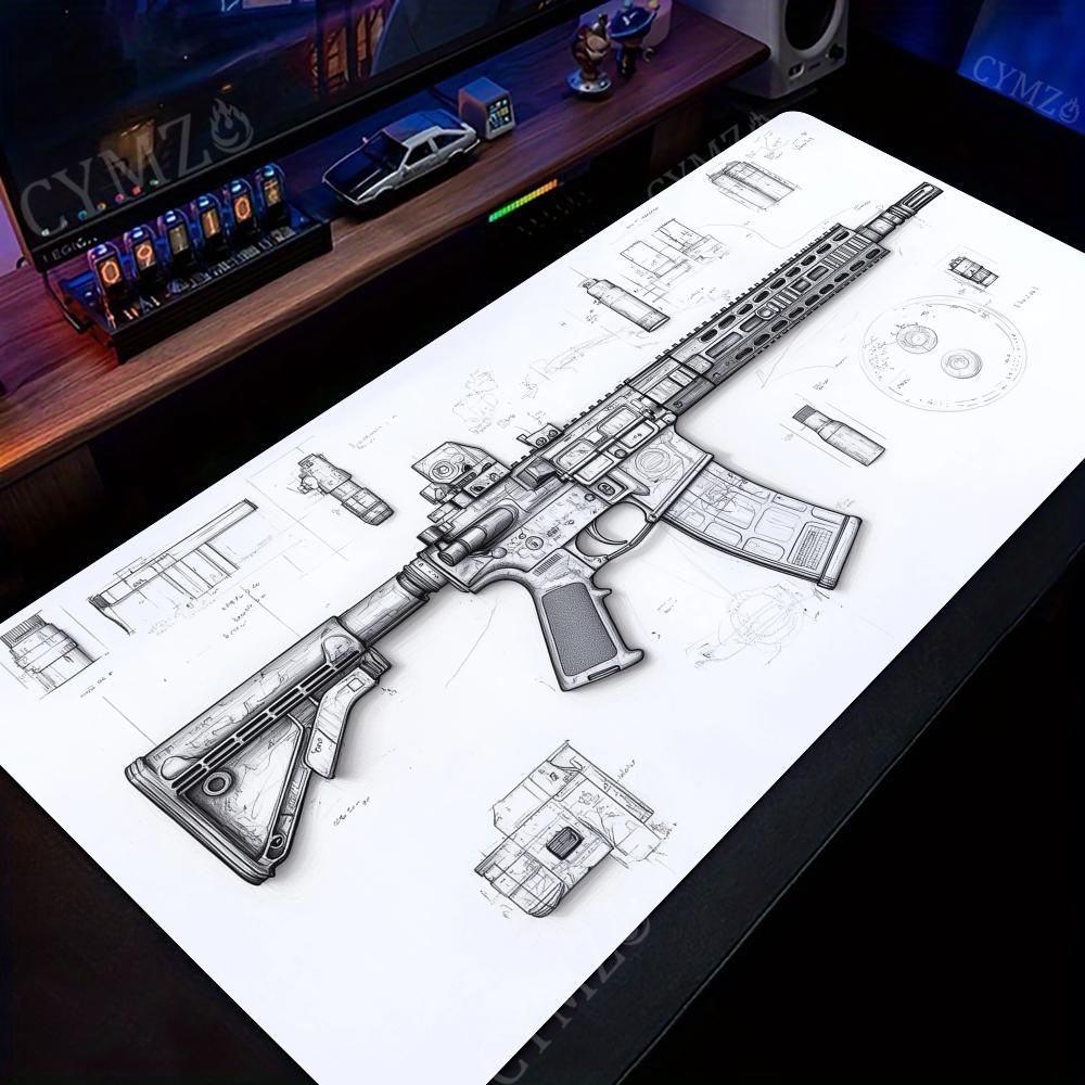 Alas Meja Mouse Pad Besar Moti - Gaming Accessories Drawing ulasan dan harga