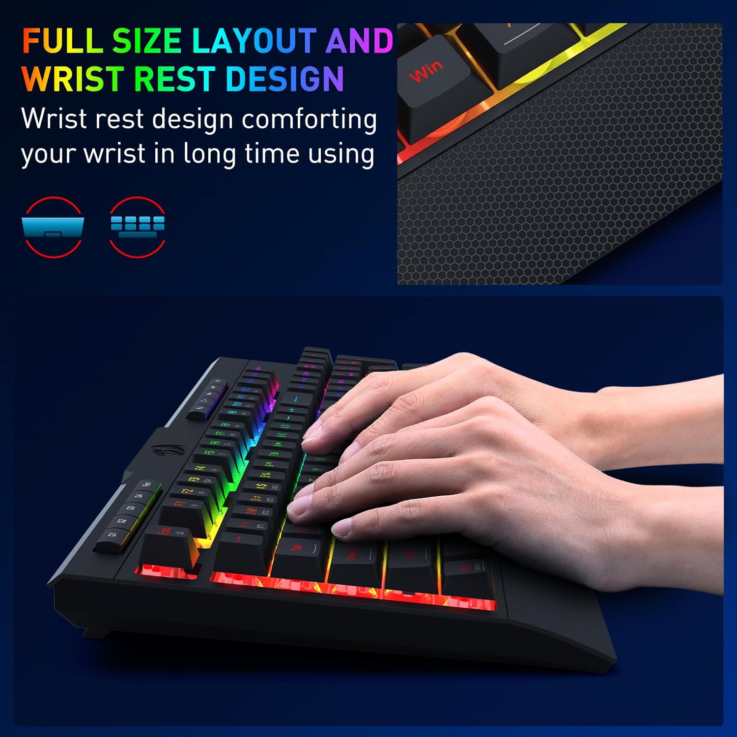 Redragon S151 PRO 3-Mode Keybo - Gaming Accessories Combo ulasan dan harga