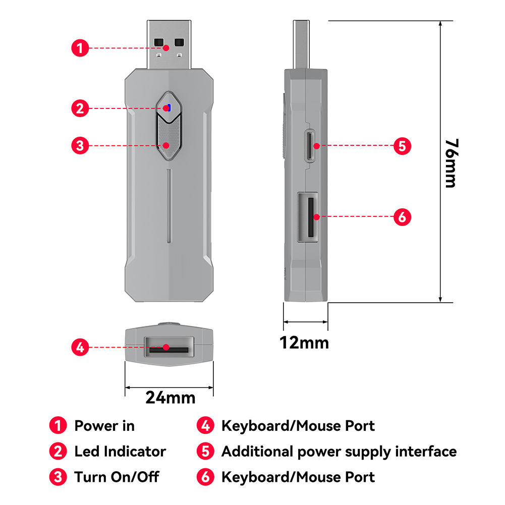 Konverter Adaptor Keyboard Mou - Gaming Accessories Combo ulasan dan harga