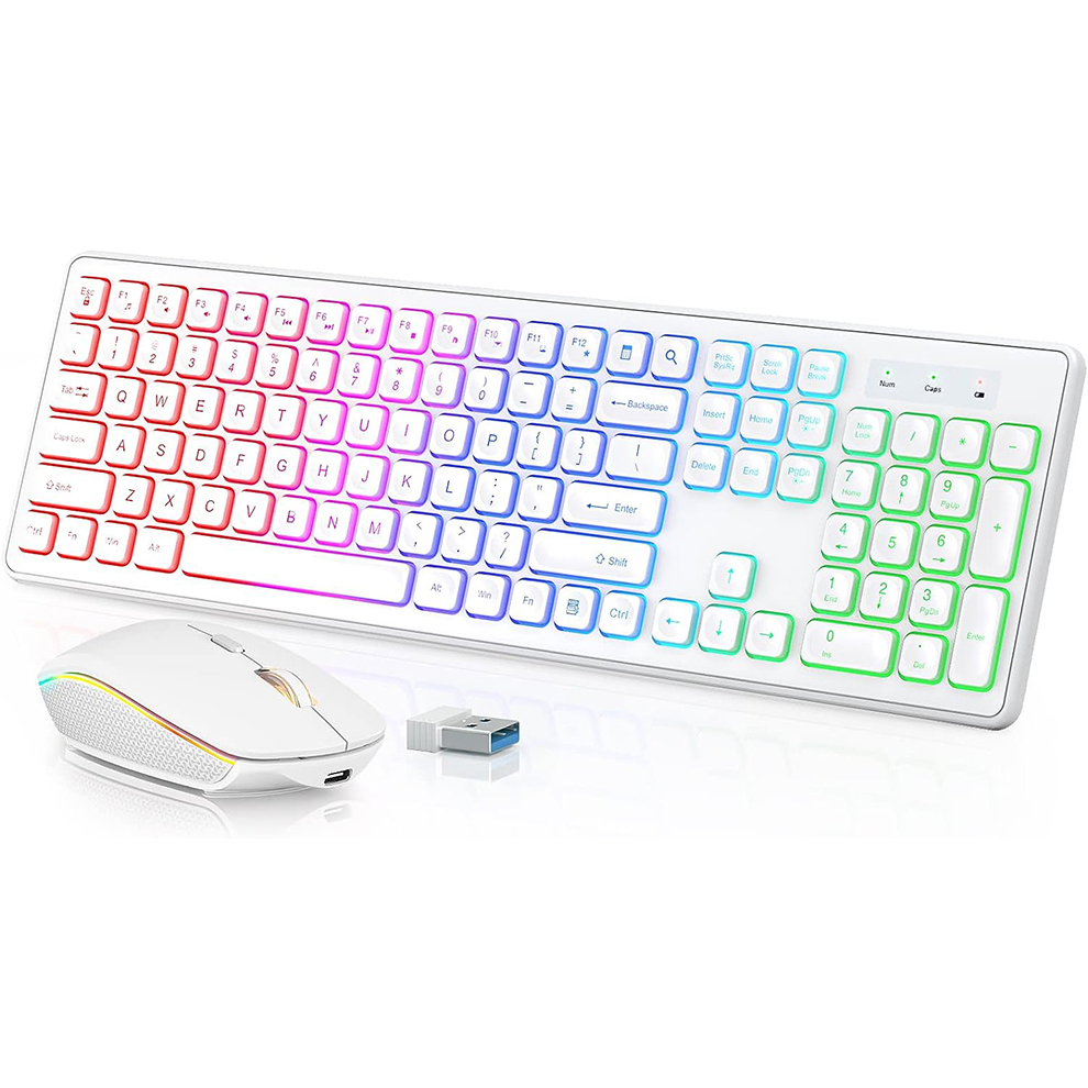 Keyboard dan Mouse Nirkabel de - Gaming Accessories Combo ulasan dan harga