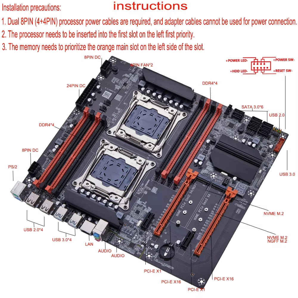 X99 Dual CPU SOYO Gaming Mothe - Gaming Accessories Combo ulasan dan harga
